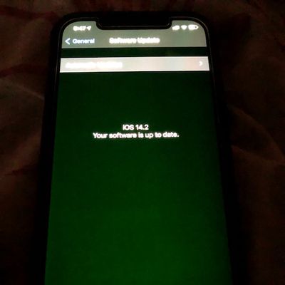 iphone 12 green glow