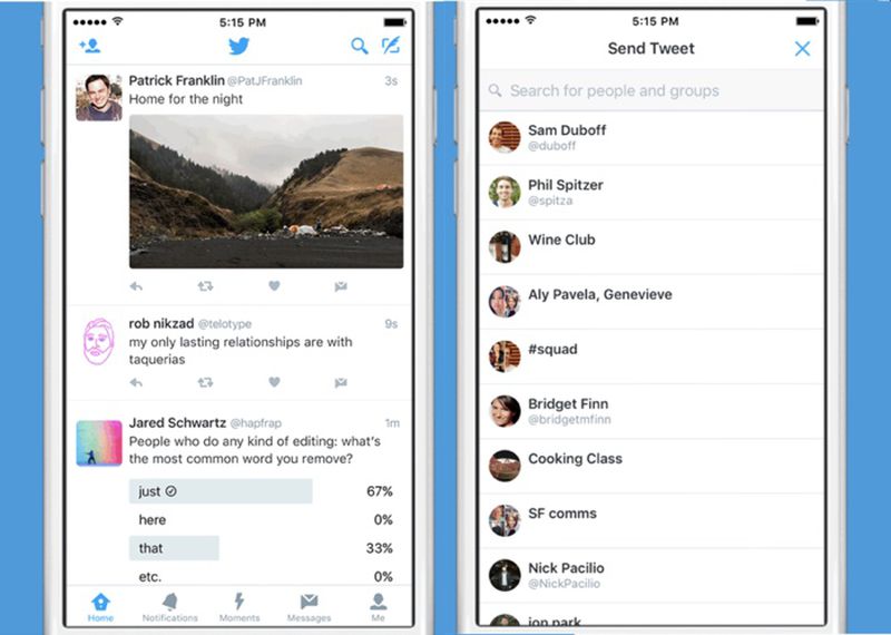 Twitter for iOS Gains Message Button to Make it Easier to Share Tweets