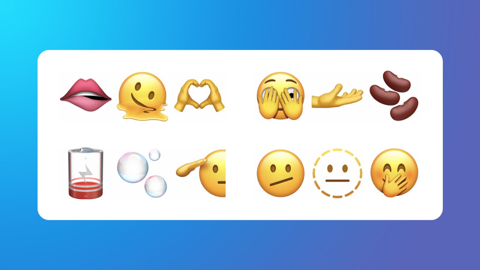 Next Emojis Will Include Melting Face, Biting Lip, Heart Hands, Troll, and  More