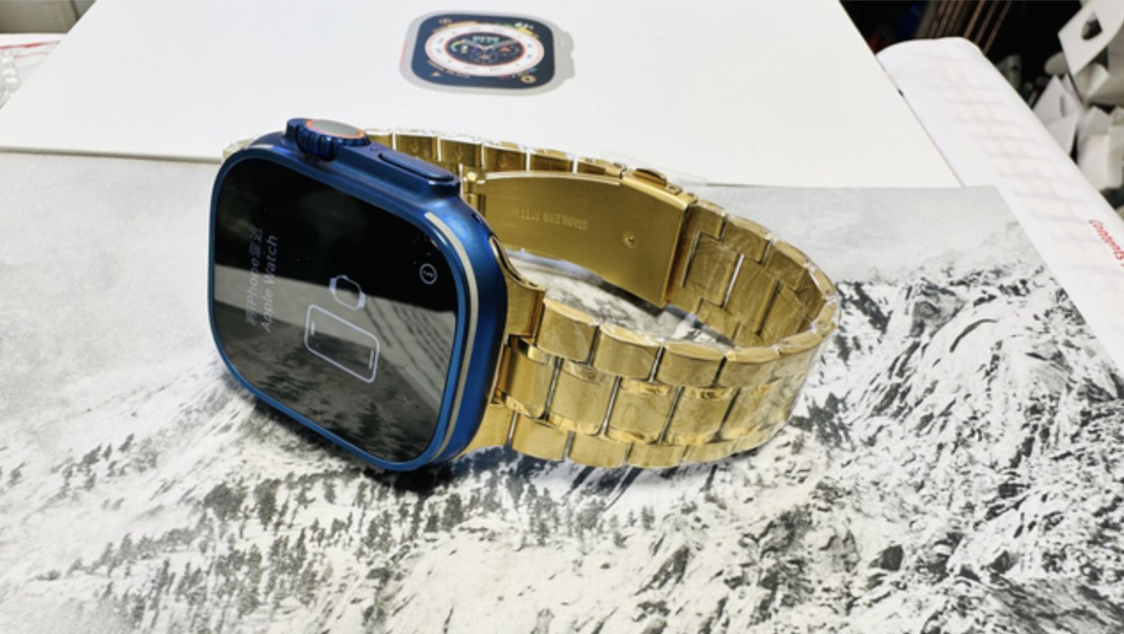 Bespoke Apple Watch Ultra in Anodized Blue Sold by Arizona Jeweler - macrumors.com