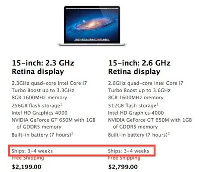 retina macbook pro 3 4 weeks