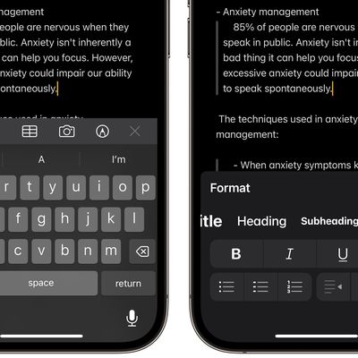 apple notes block quote