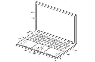 localized haptics patent macbook