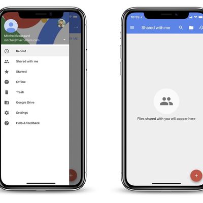 google docs iphone x