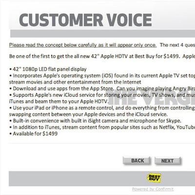 best buy apple hdtv survey