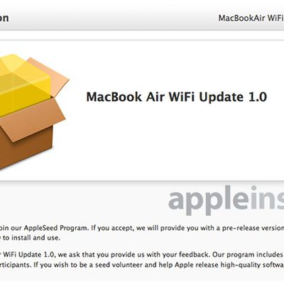 appleseed macbook air wifi