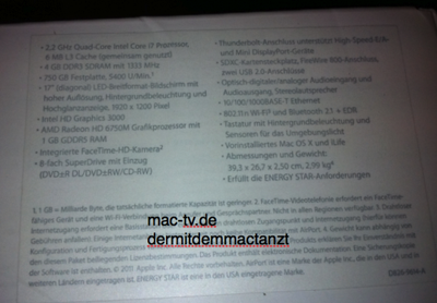 15 17 Inch Macbook Pro Specs Amd Gpu Quad Core I7 Cpus Macrumors