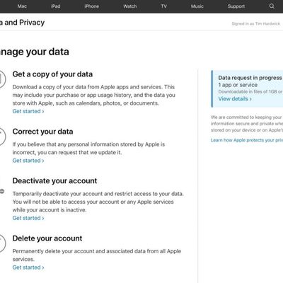 apple data and privacy website