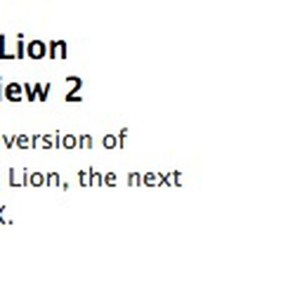 mountain lion developer preview 2