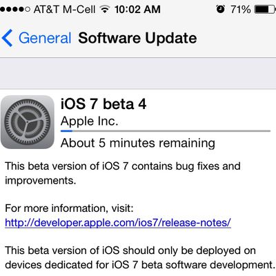 ios 7 beta 4
