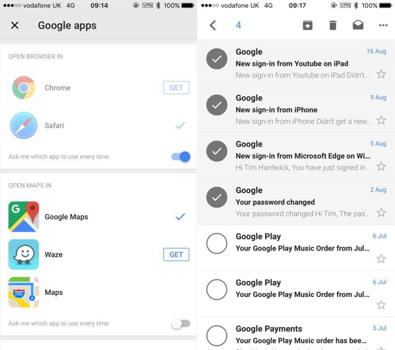 Gmail Ios Code Gmail for iOS Updated With New Browser Preference, Multiple Message and ...