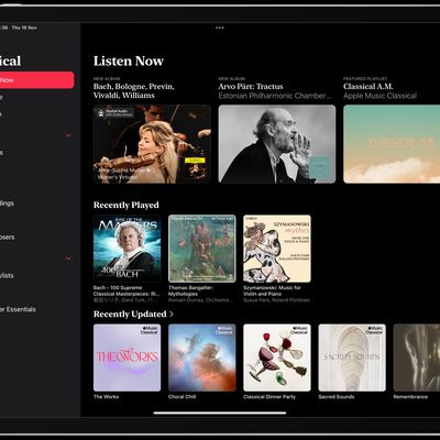 apple music classical ipad