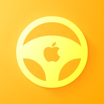 Apple car wheel icon feature yellow