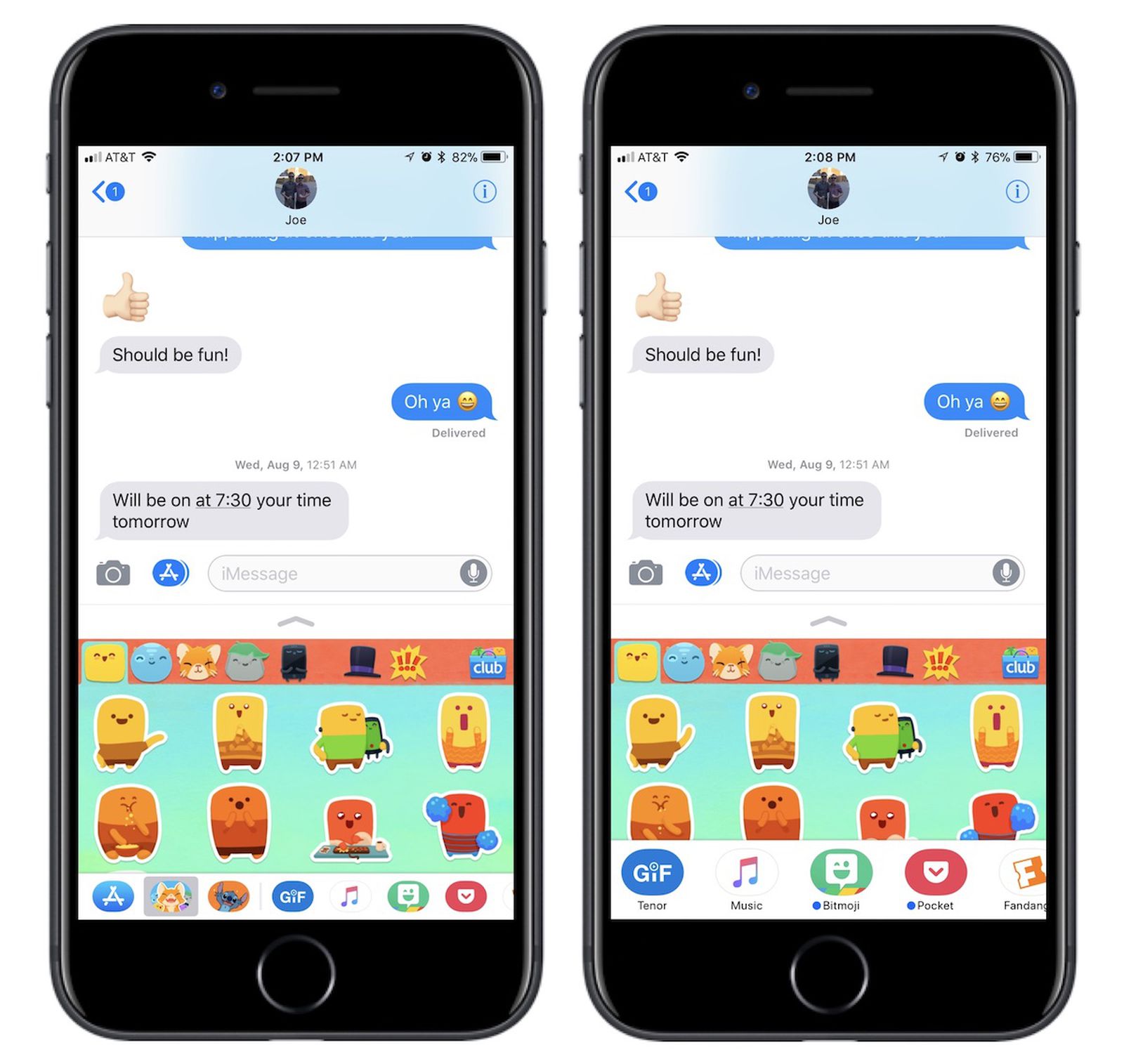 How to Use the Redesigned Messages App Drawer in iOS 11 ...