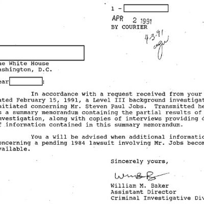 steve jobs fbi memo