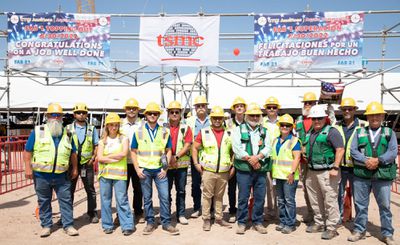 tsmc arizona - تامین‌کننده تراشه‌های اپل TSMC در آستانه اتمام کارخانه آریزونا جشن می‌گیرد