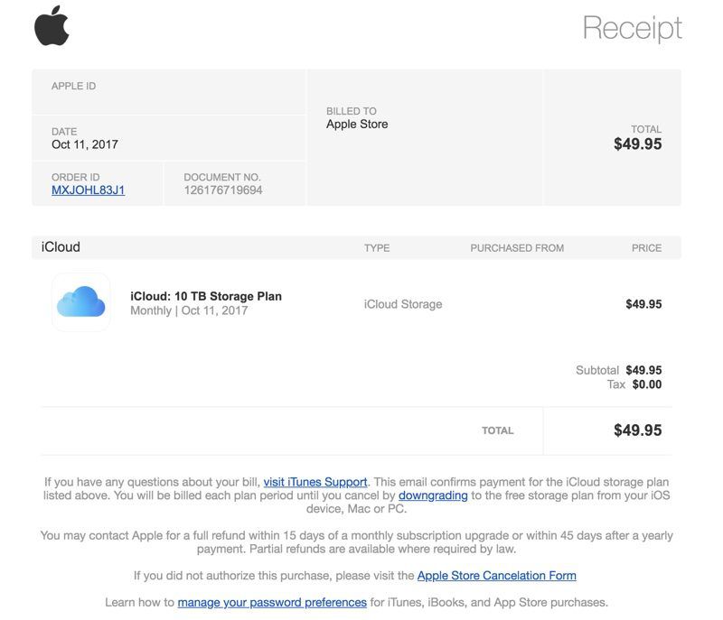 apple itunes scam email