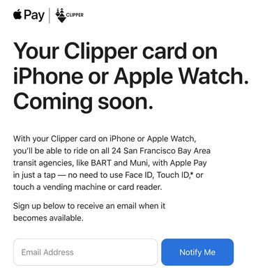apple pay clipper card express transit