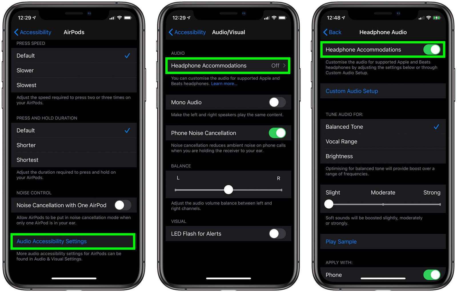 iOS 14 How to Enhance Speech, Movies, and Music When Listening on