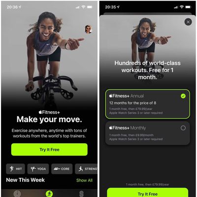 iphone fitness plus broken trial