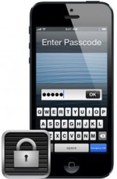 iphone passcode lock icon