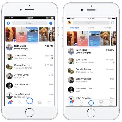 facebook messenger redesign