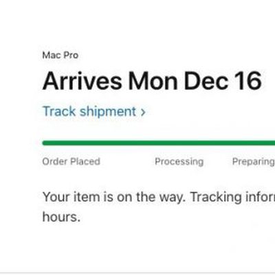 mac pro shipped tracking