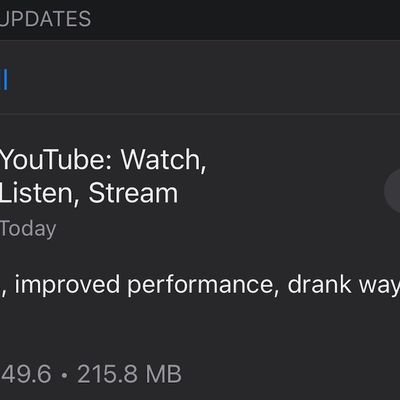 youtube ios update