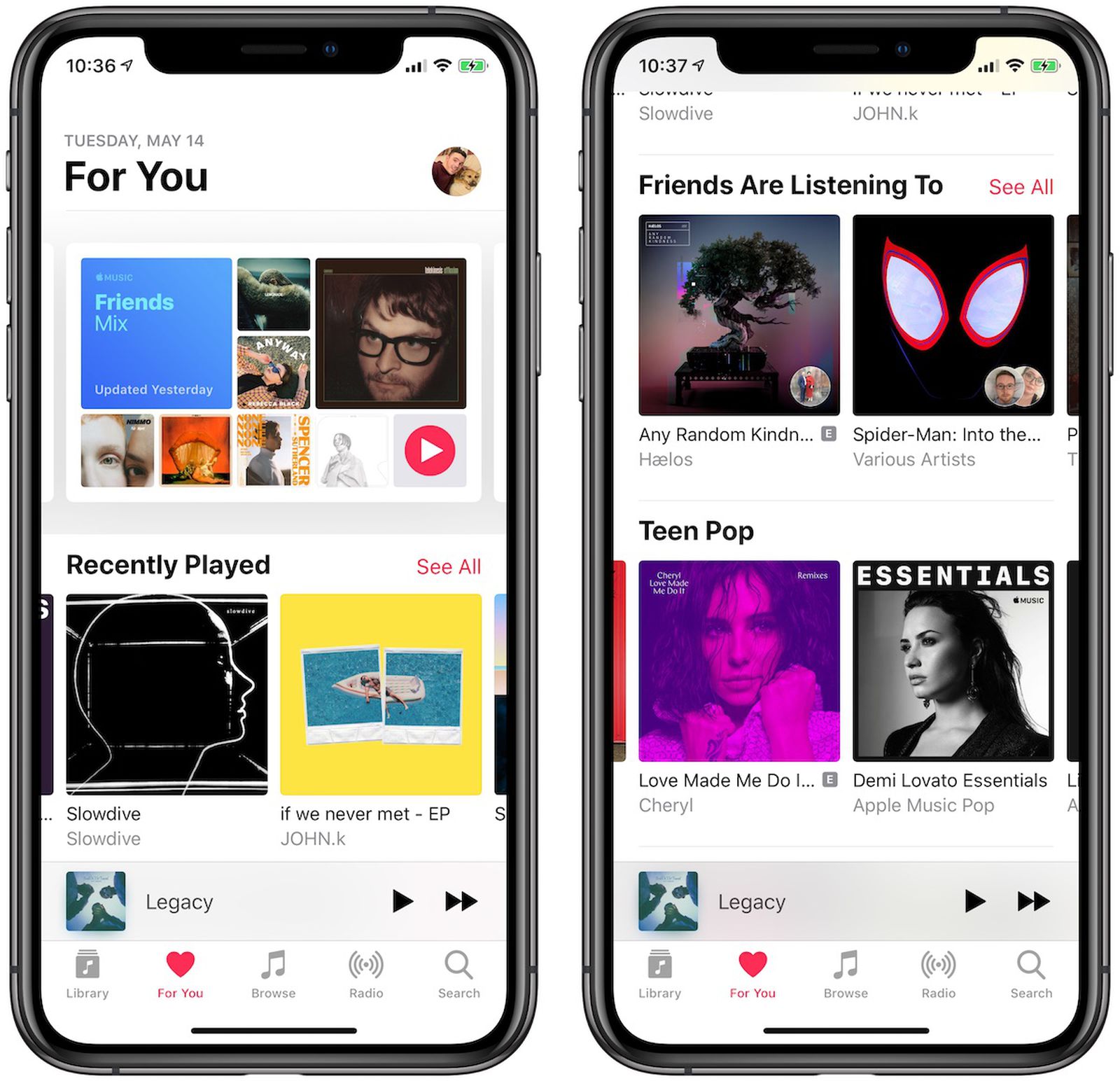 Apple Music Updates For You With New Layout Featuring More