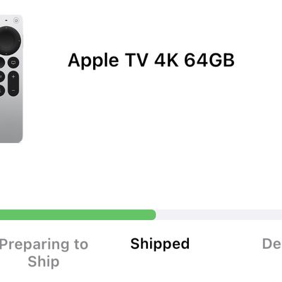apple tv 4k 2021 shipped