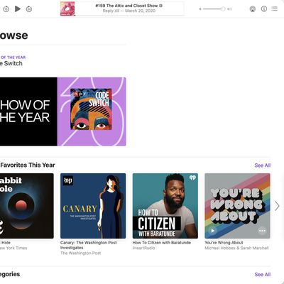 apple top picks podcasts books 2020