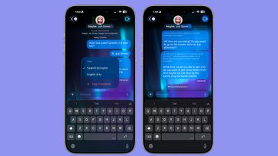 messages live translation