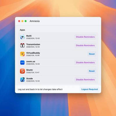 amnesia app bypass access reminders