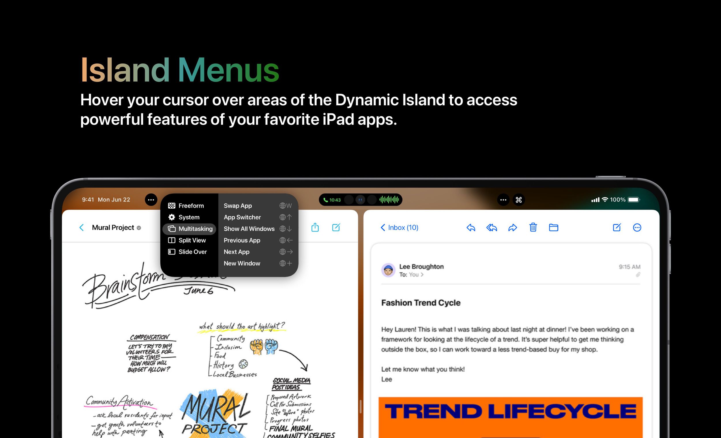 Concept Imagines iPhone 14 Pro's Dynamic Island on iPad - MacRumors