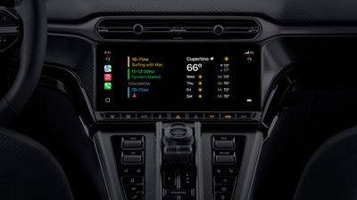 Apple CarPlay Ultra cluster widgets