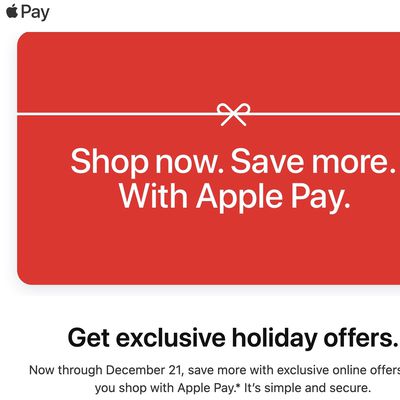 apple pay holiday offers