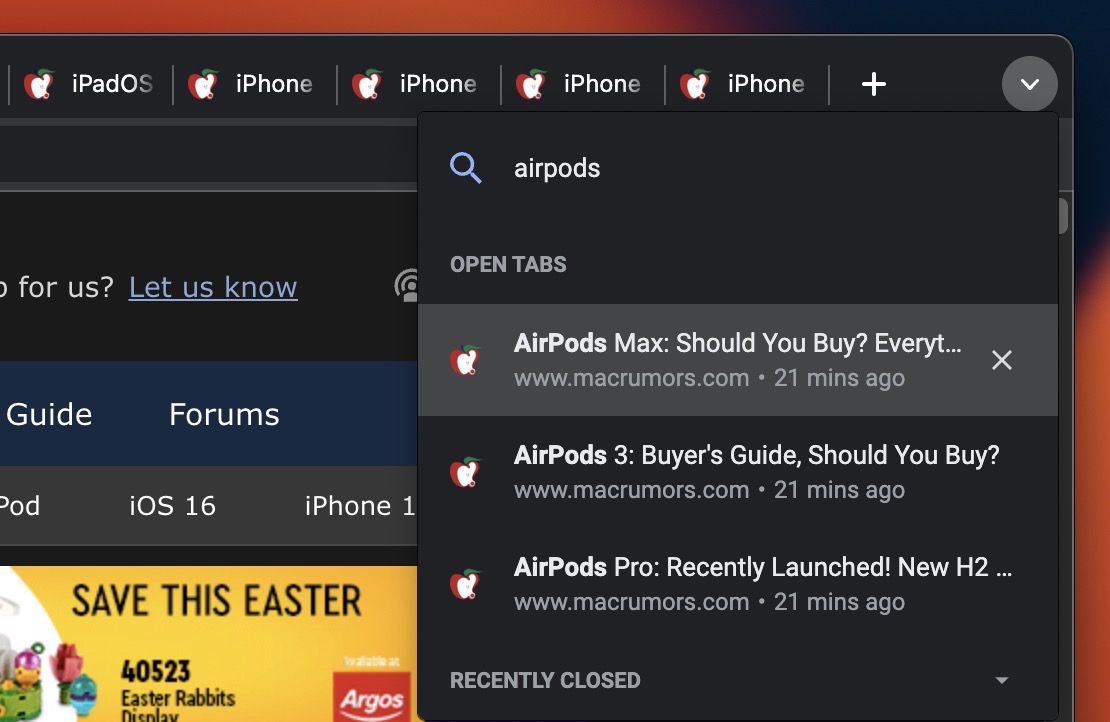 How to Search Tabs in Google Chrome MacRumors