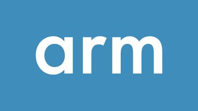 arm logo blue bg