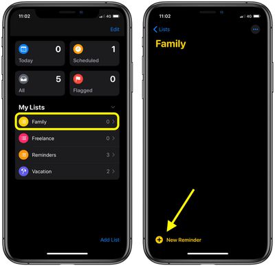 how to create a messages based reminder ios1