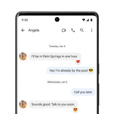 Android Emoji Reactions to iPhone Messages