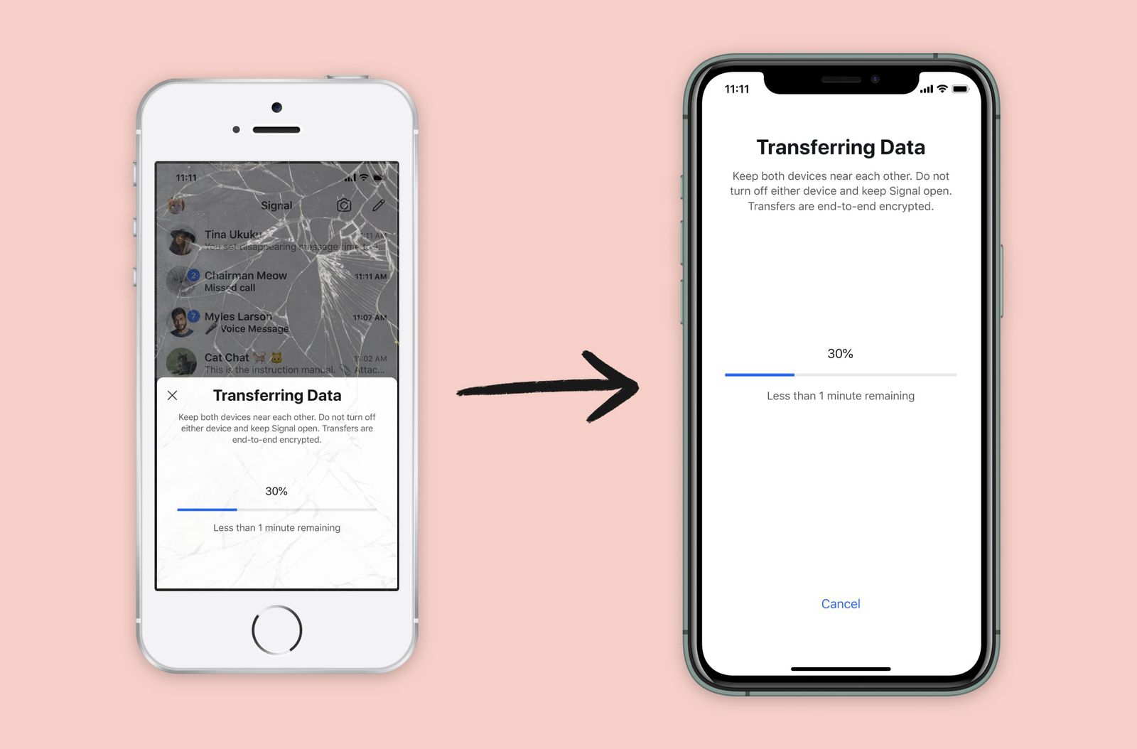 How to Transfer Your Signal Account and Chat History to a New iPhone or