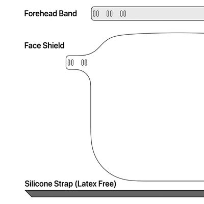 apple face shield parts