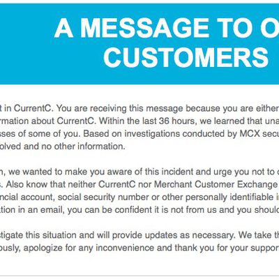 mcx currentc email breach
