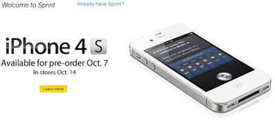 sprint iphone 4s banner