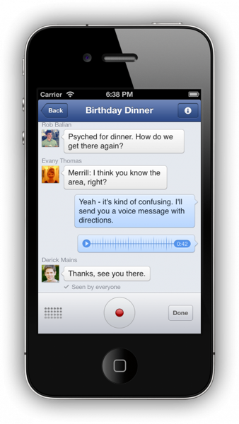 Facebook Messenger App Updated With Voice Messages, Testing VoIP ...