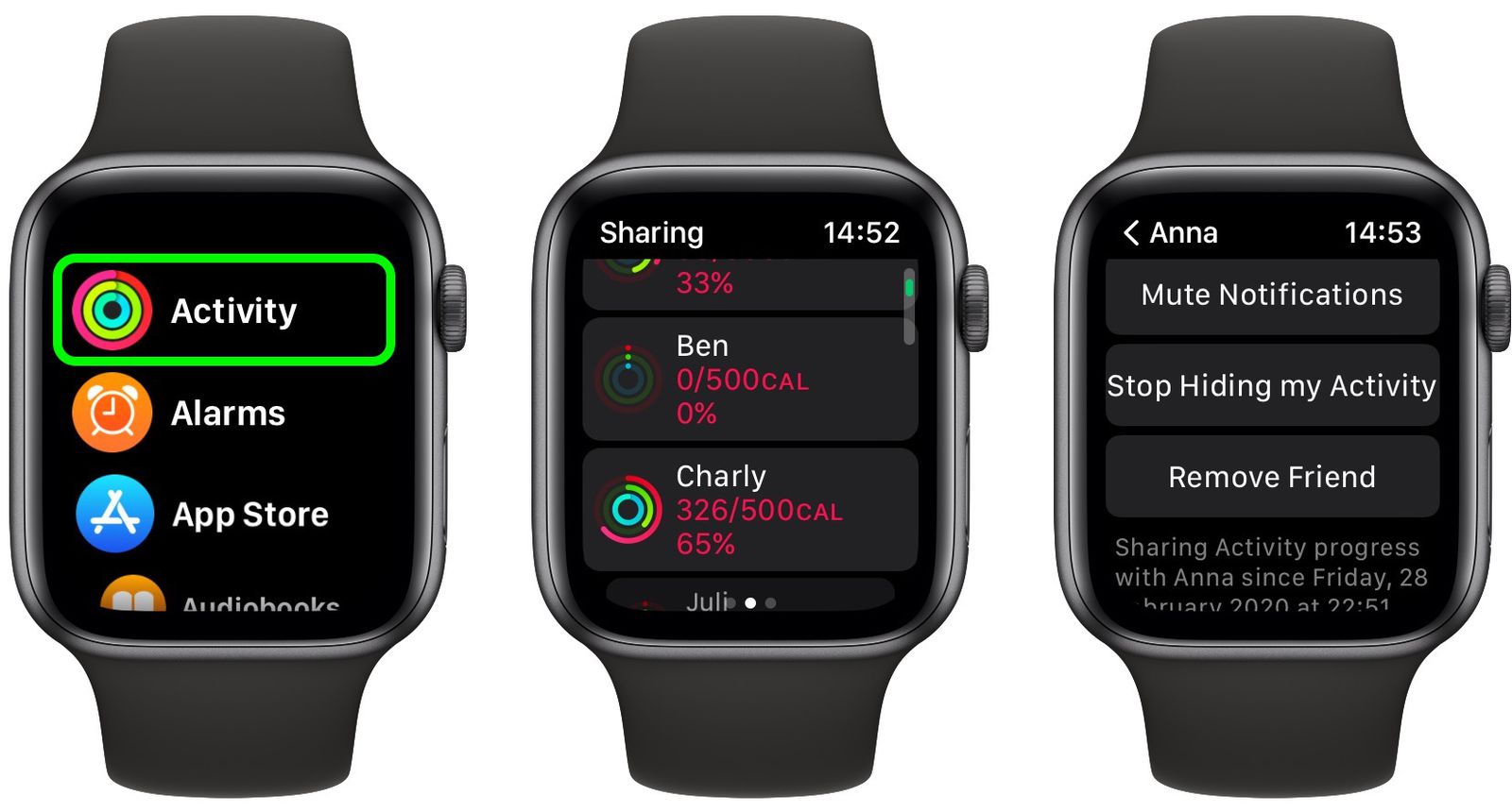 Как изменить цели активности в Apple watch. Share activity