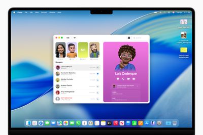 macOS Tahoe Phone App