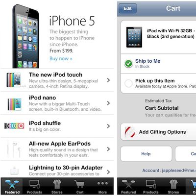 apple store app iphone 5