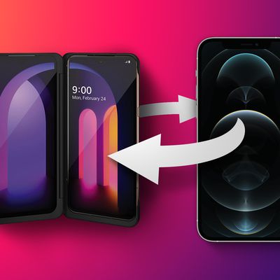 iPhone and LG V60 Swap Feature