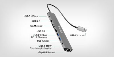plugable usb c hub 2